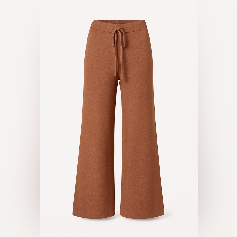 525 America Women’s Clover Wide-Leg Knit Lounge Pants in Cocoa Brown – Sz M NWOT